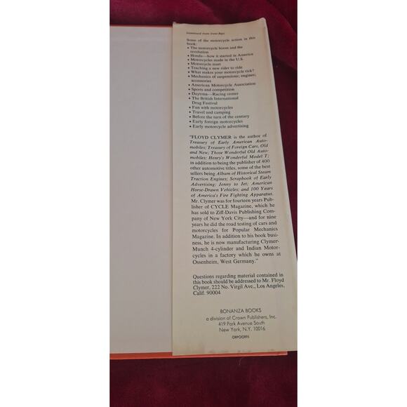 Floyd Clymer~ A Treasury of MOTORCYCLES of the WORLD~ 1965~ HB DJ~ NEAR MINT - Picture 5 of 11